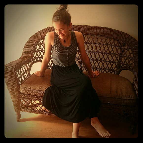 Long Two-tone Dress ARTISAN・NY - Picture 4 of 8